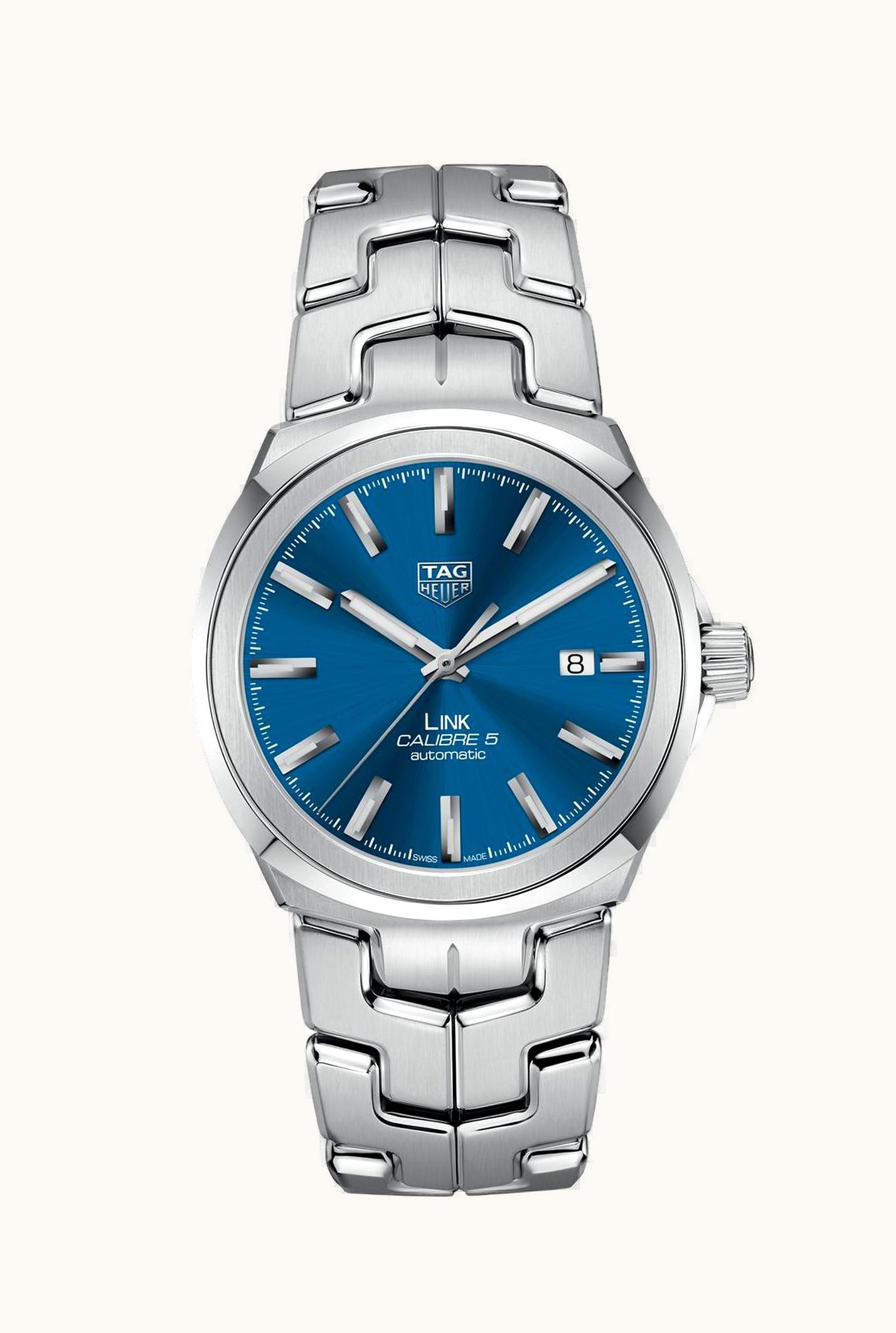 TAG Heuer Link Calibre 5 41 Stainless Steel / Blue / Bracelet