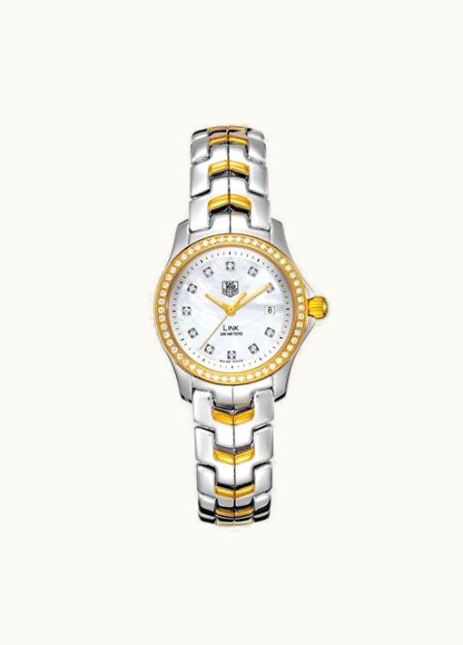 TAG Heuer Link Quartz Stainless Steel - Yellow Gold - Diamond / MOP