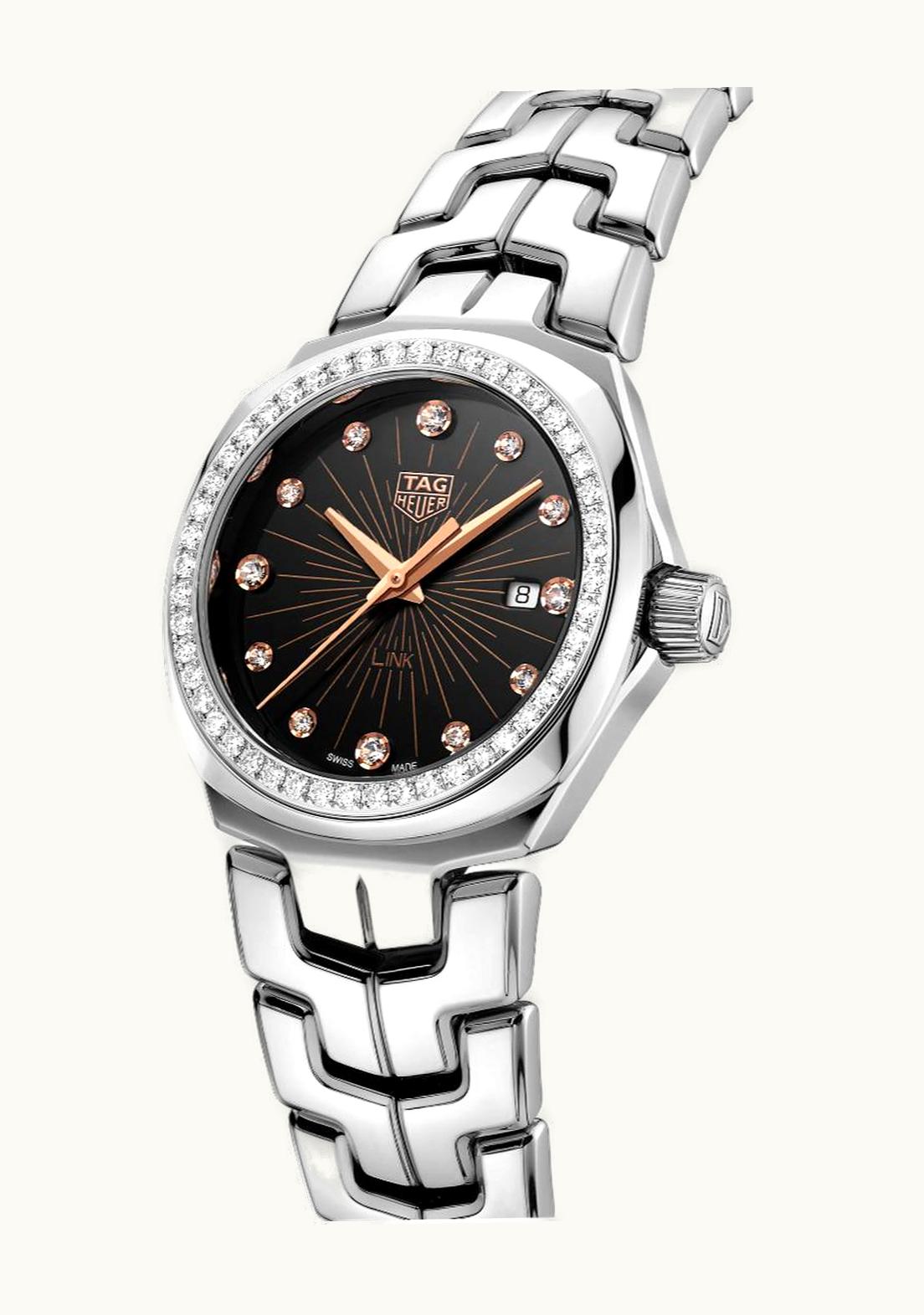 TAG Heuer Link Quartz 32mm Stainless Steel / Diamond / Black