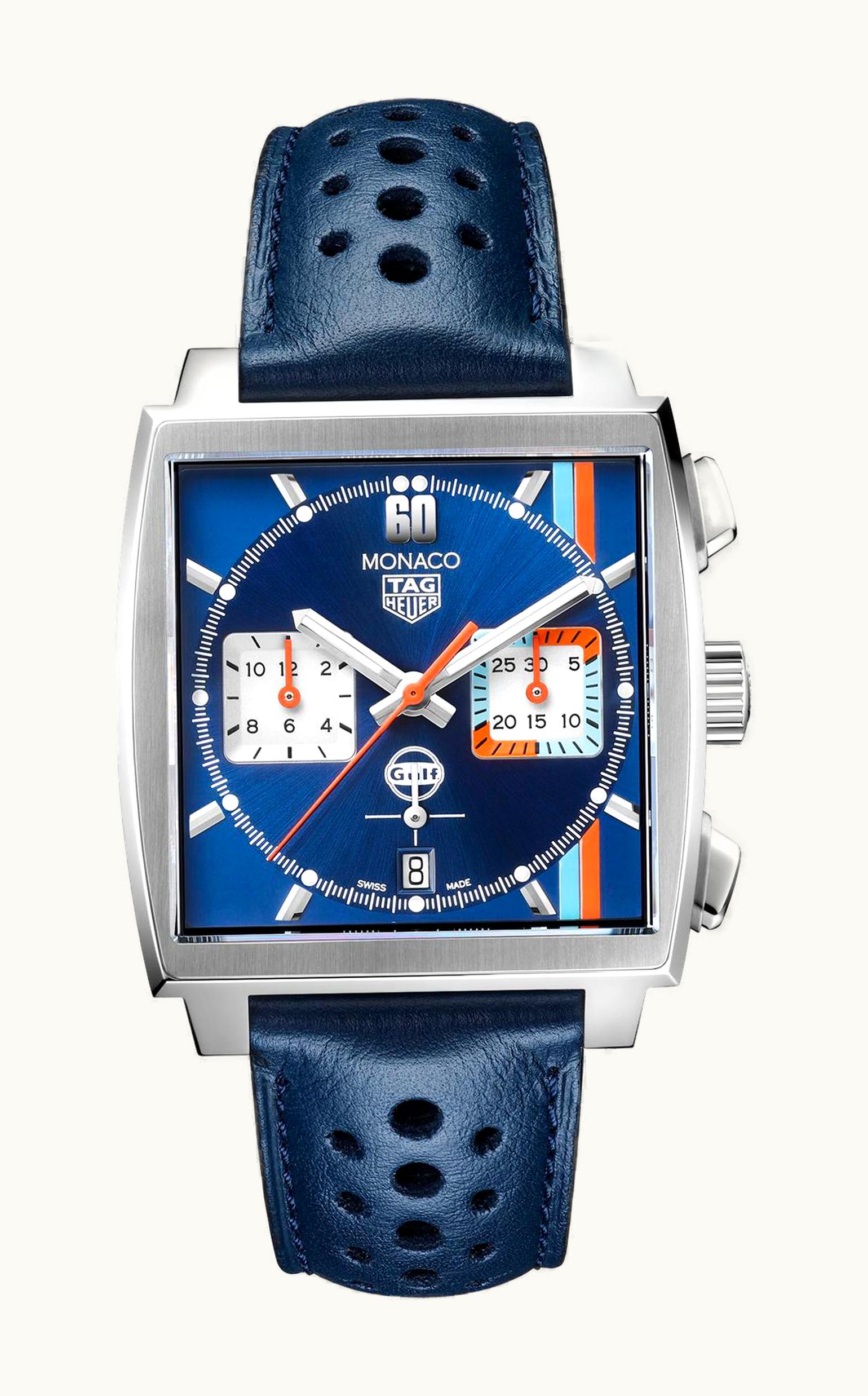 TAG Heuer Monaco Calibre Heuer 02 Stainless Steel / Gulf