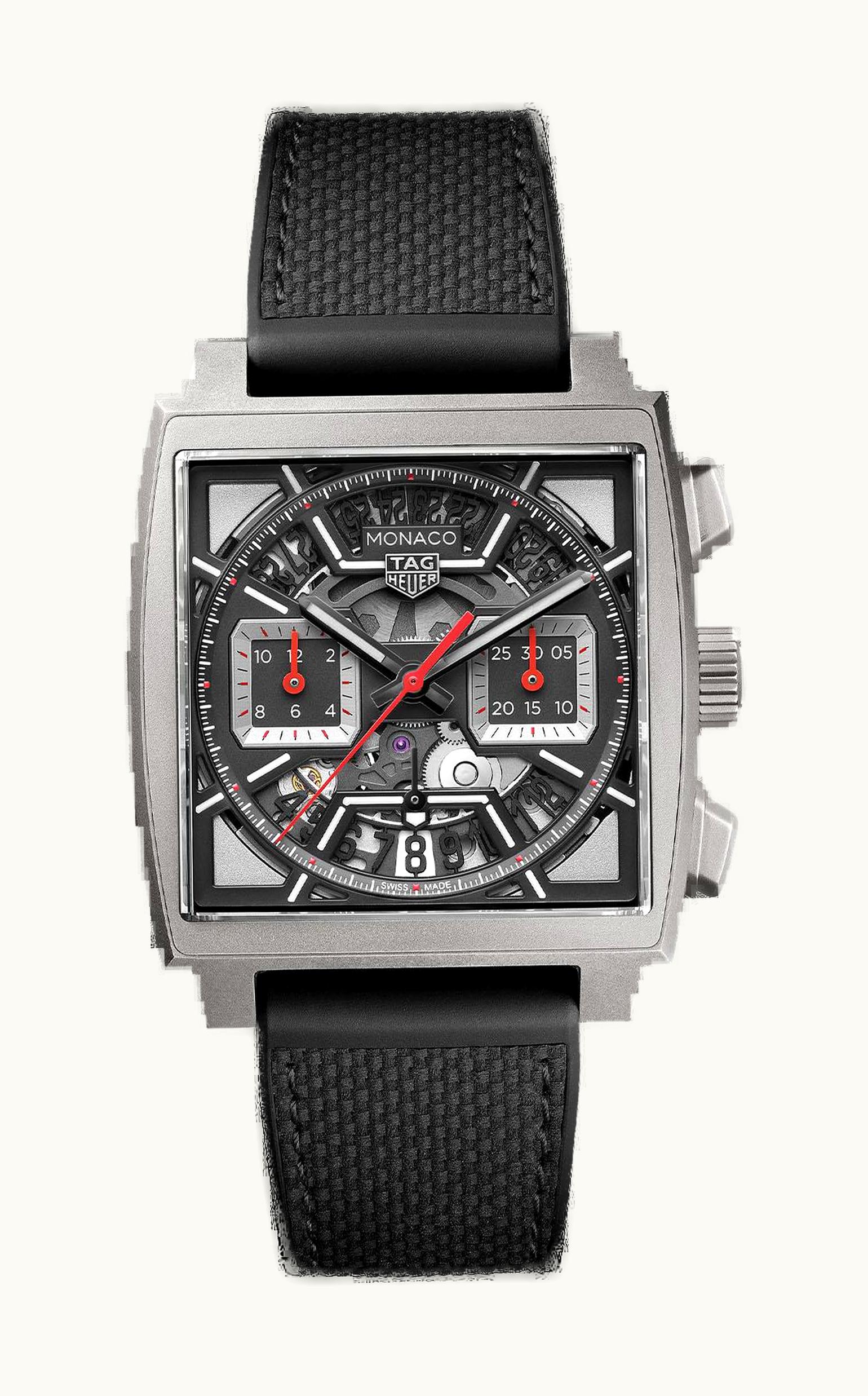 TAG Heuer Monaco Calibre Heuer 02 Titanium / Skeleton Racing - Red