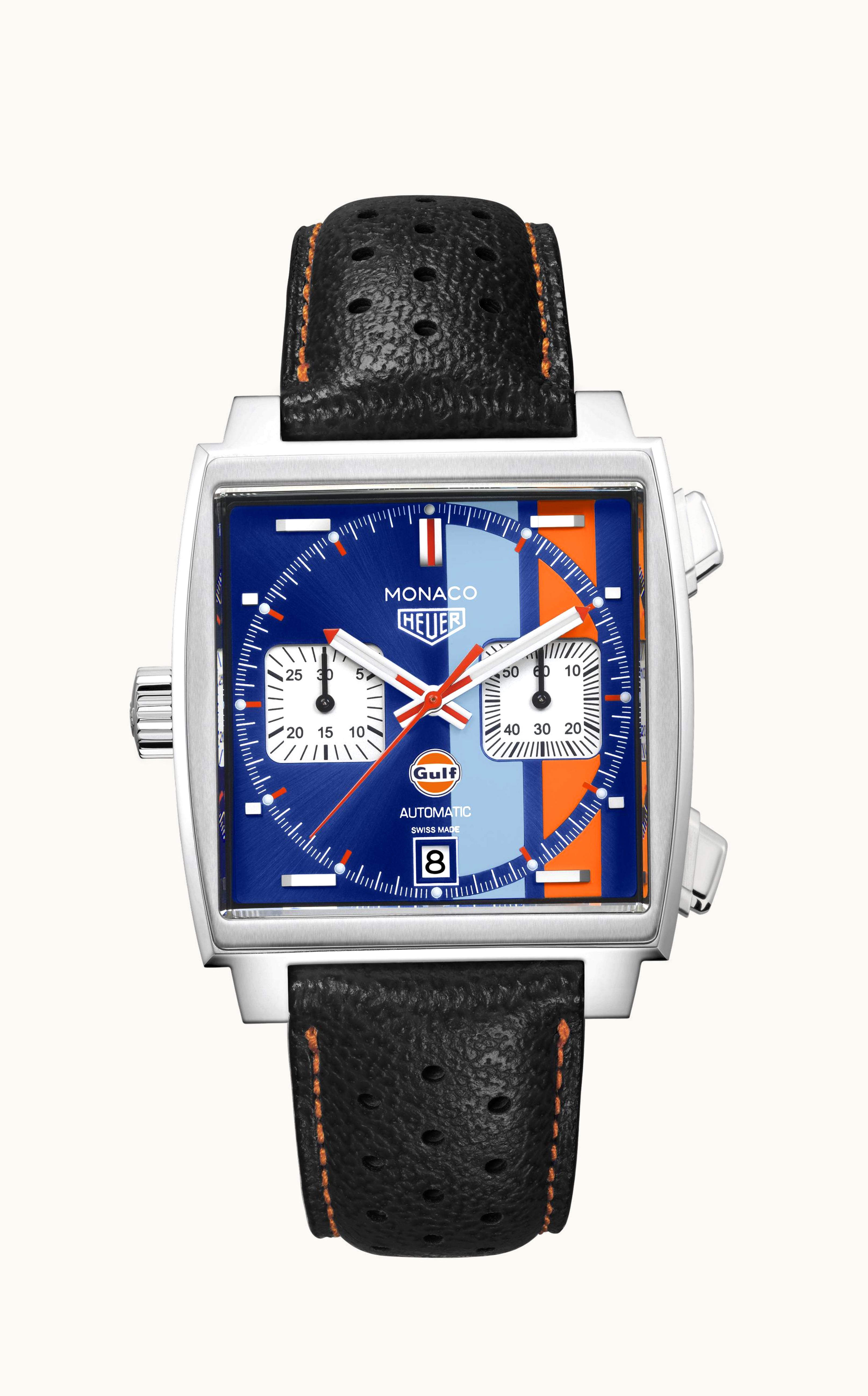 TAG Heuer Monaco Calibre 11 Stainless Steel / Blue / Gulf 50th Anniversary