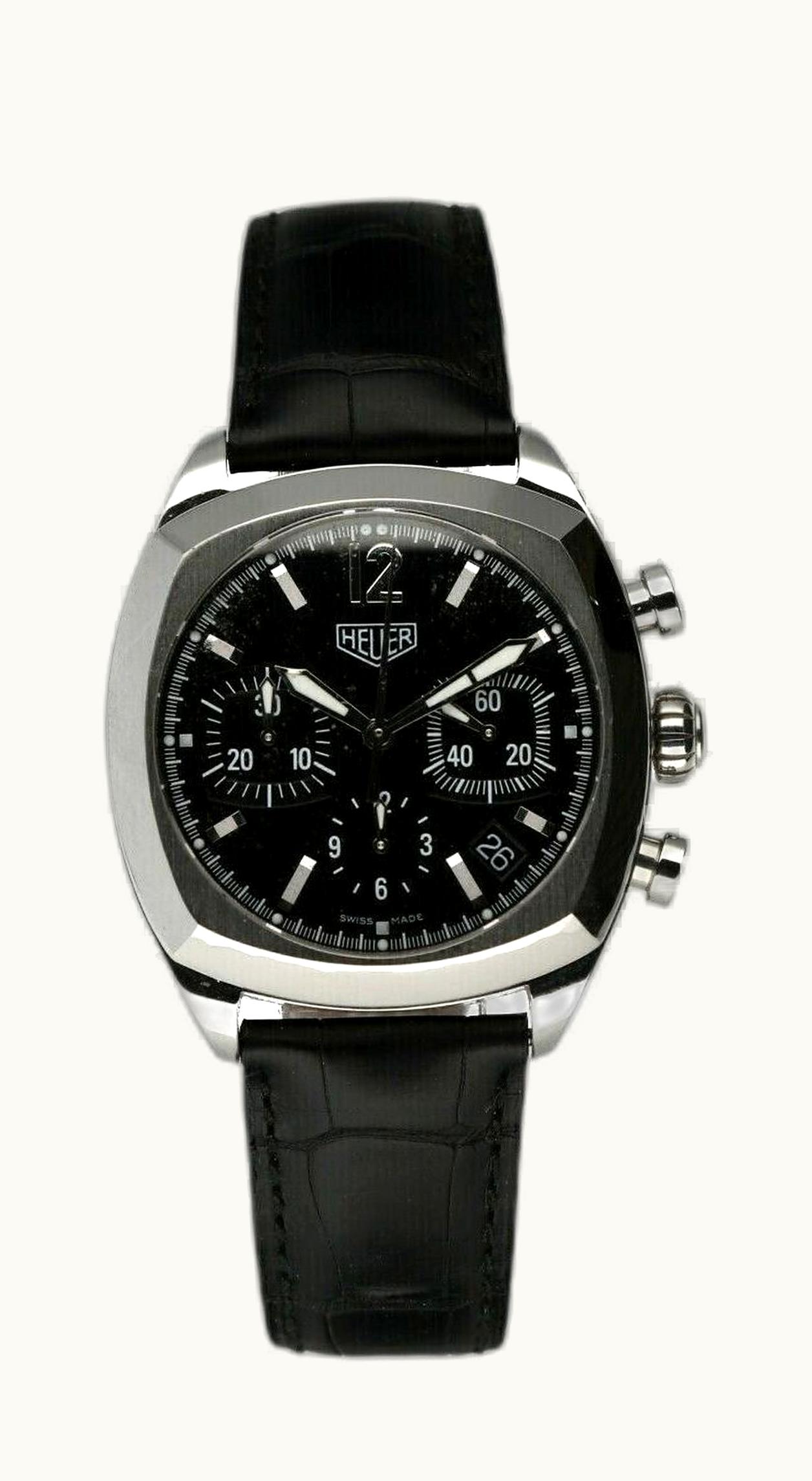 TAG Heuer Monza Chronograph Stainless Steel / Black
