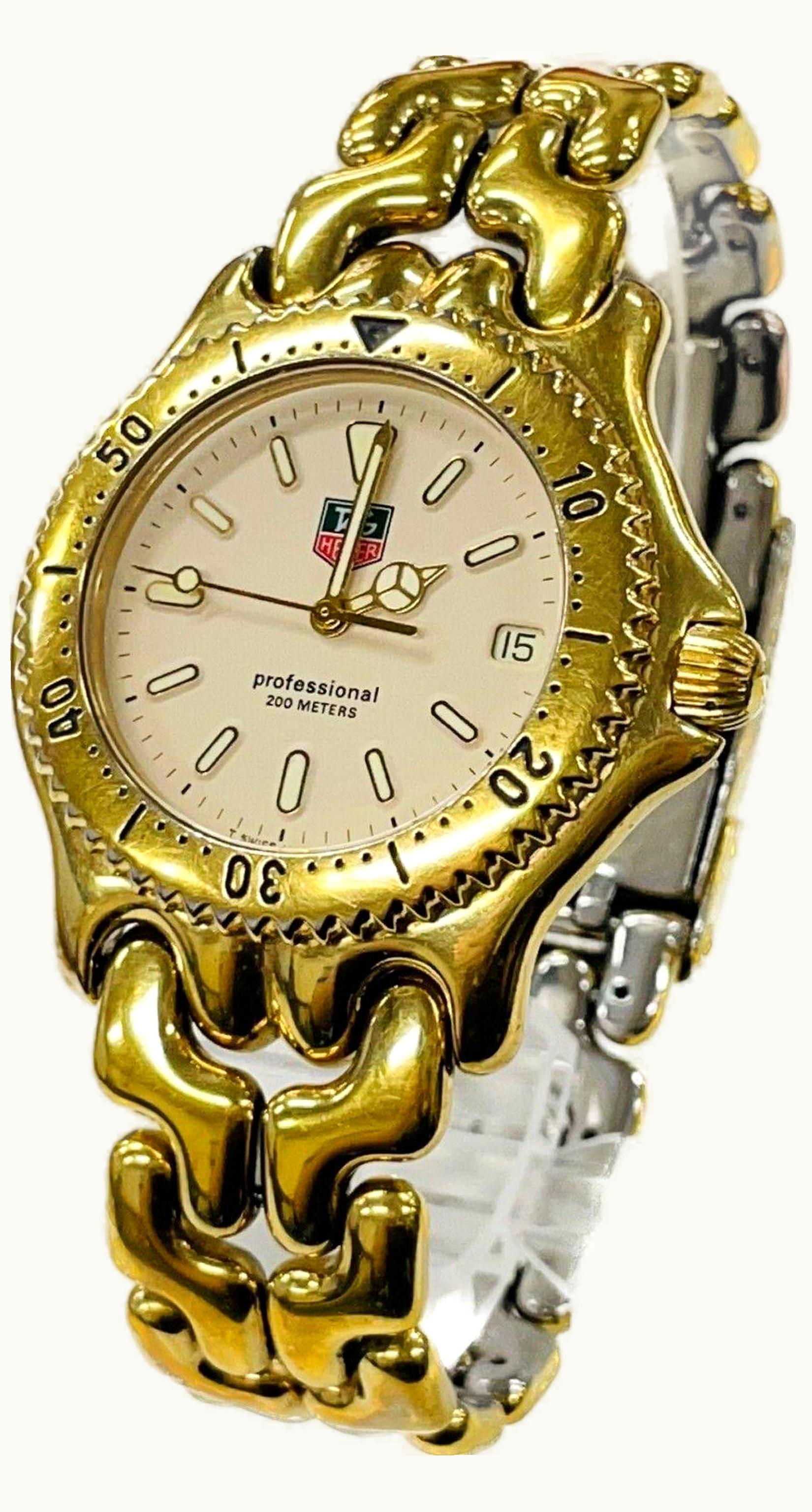 TAG Heuer S/EL Quartz Goldplated / Cream / Bracelet