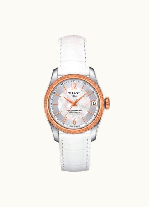 Tissot Ballade Powermatic 80 COSC 32 Stainless Steel / Rose Gold PVD / MOP / Strap