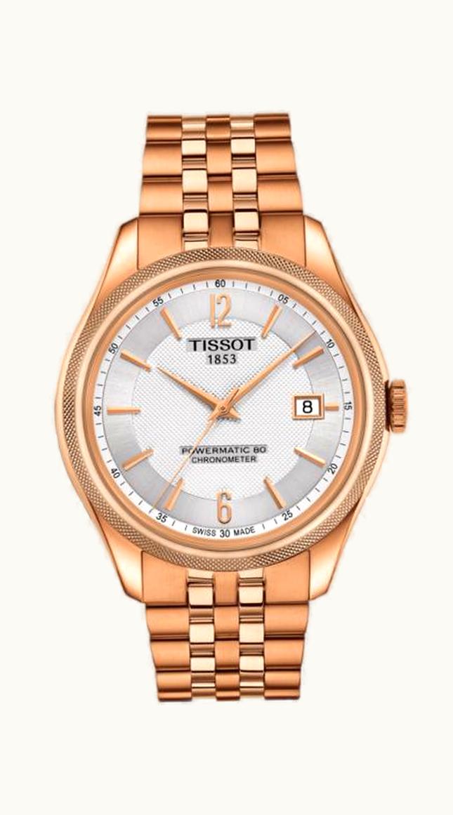 Tissot Ballade Powermatic 80 41 Rose Gold PVD / Silver / Bracelet