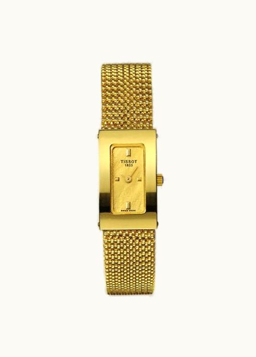 Tissot Bellflower Carree Yellow Gold / Champagne / Bracelet