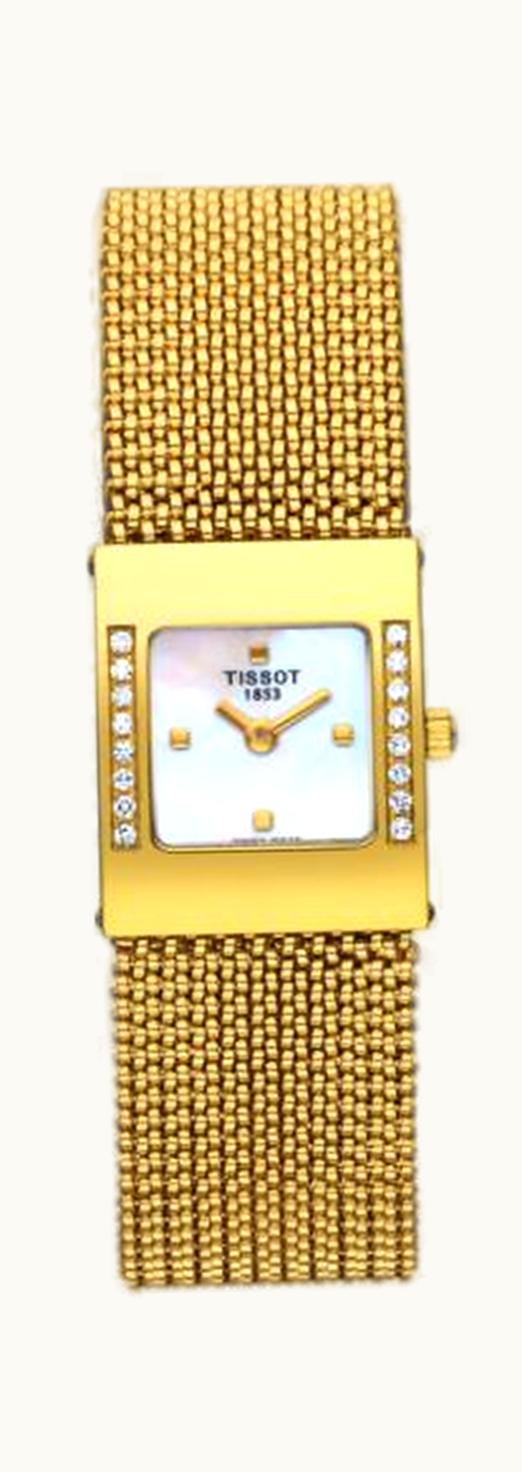 Tissot Bellflower Square Yellow Gold / Diamond / Bracelet