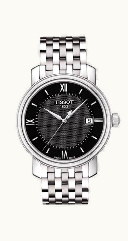 Tissot Bridgeport Quartz Stainless Steel / Black / Bracelet