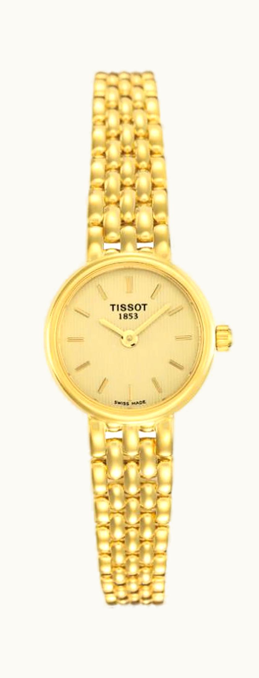 Tissot Caliente Quartz 19.5 Yellow Gold / Champagne / Bracelet