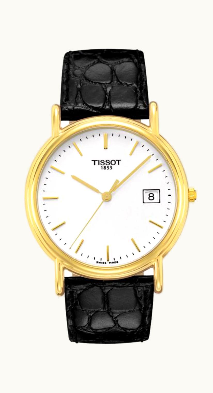 Tissot Carson Quartz 33.7 Yellow Gold / White / Strap