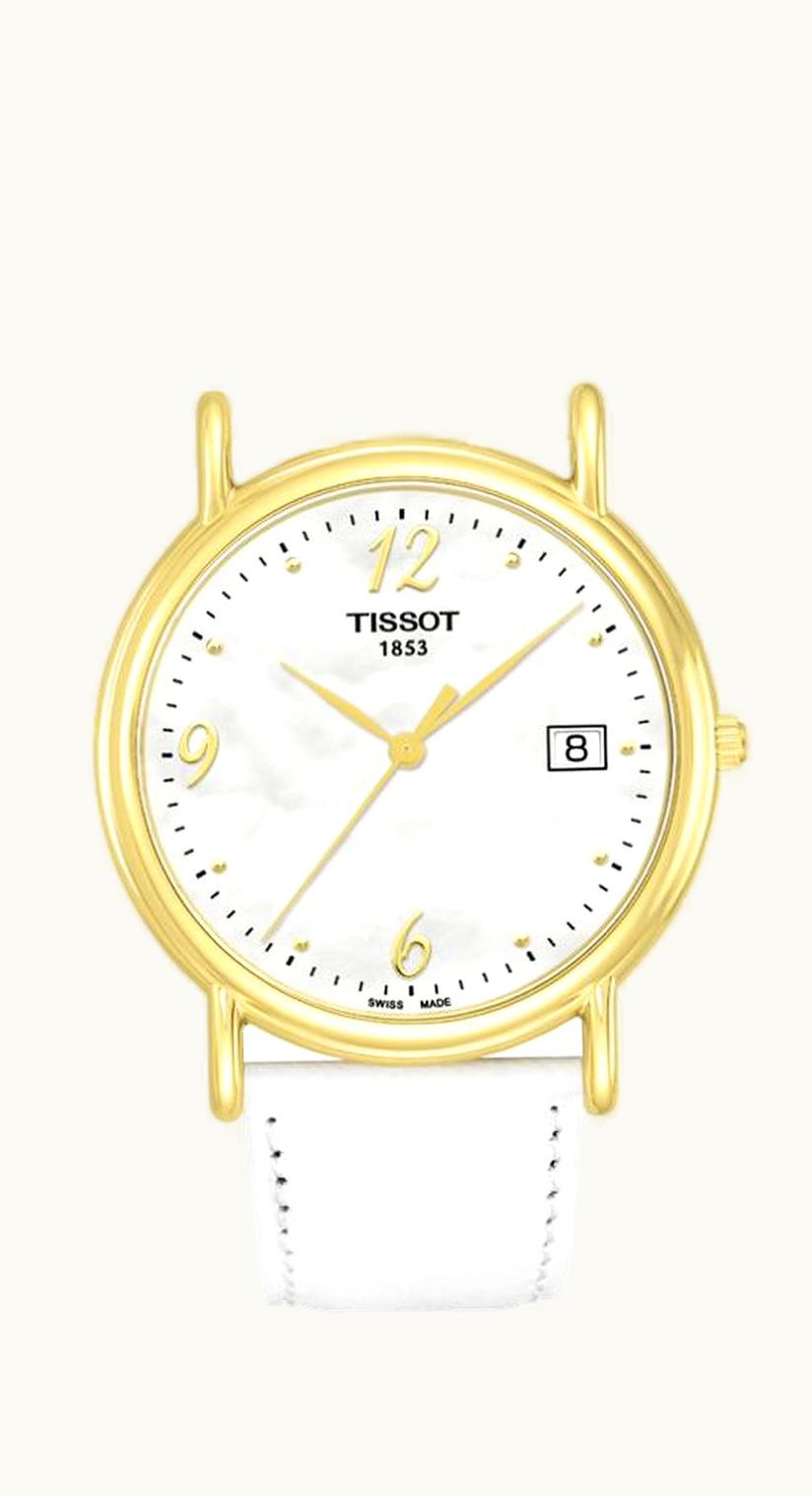 Tissot Carson Quartz 33.7 Yellow Gold / MOP / Strap