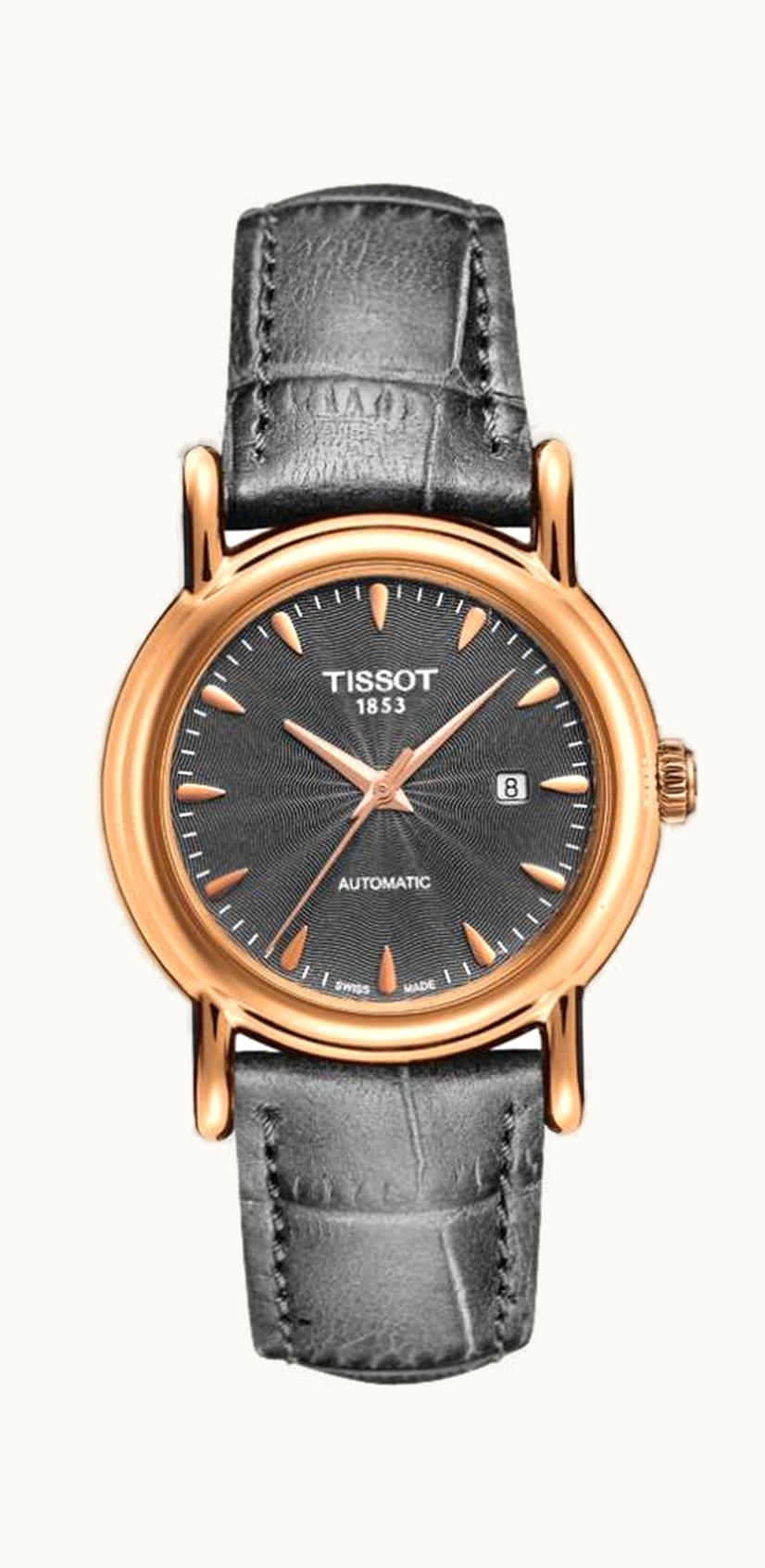 Tissot Carson Automatic 29.7 Rose Gold / Grey / Strap