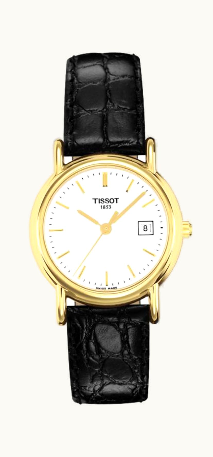 Tissot Carson Quartz 26.8 Yellow Gold / Silver / Strap