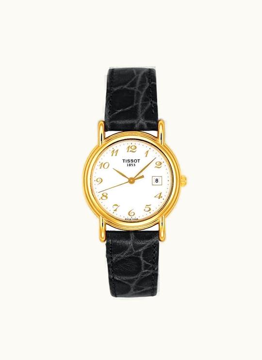 Tissot Carson Quartz 26.8 Yellow Gold / White / Strap