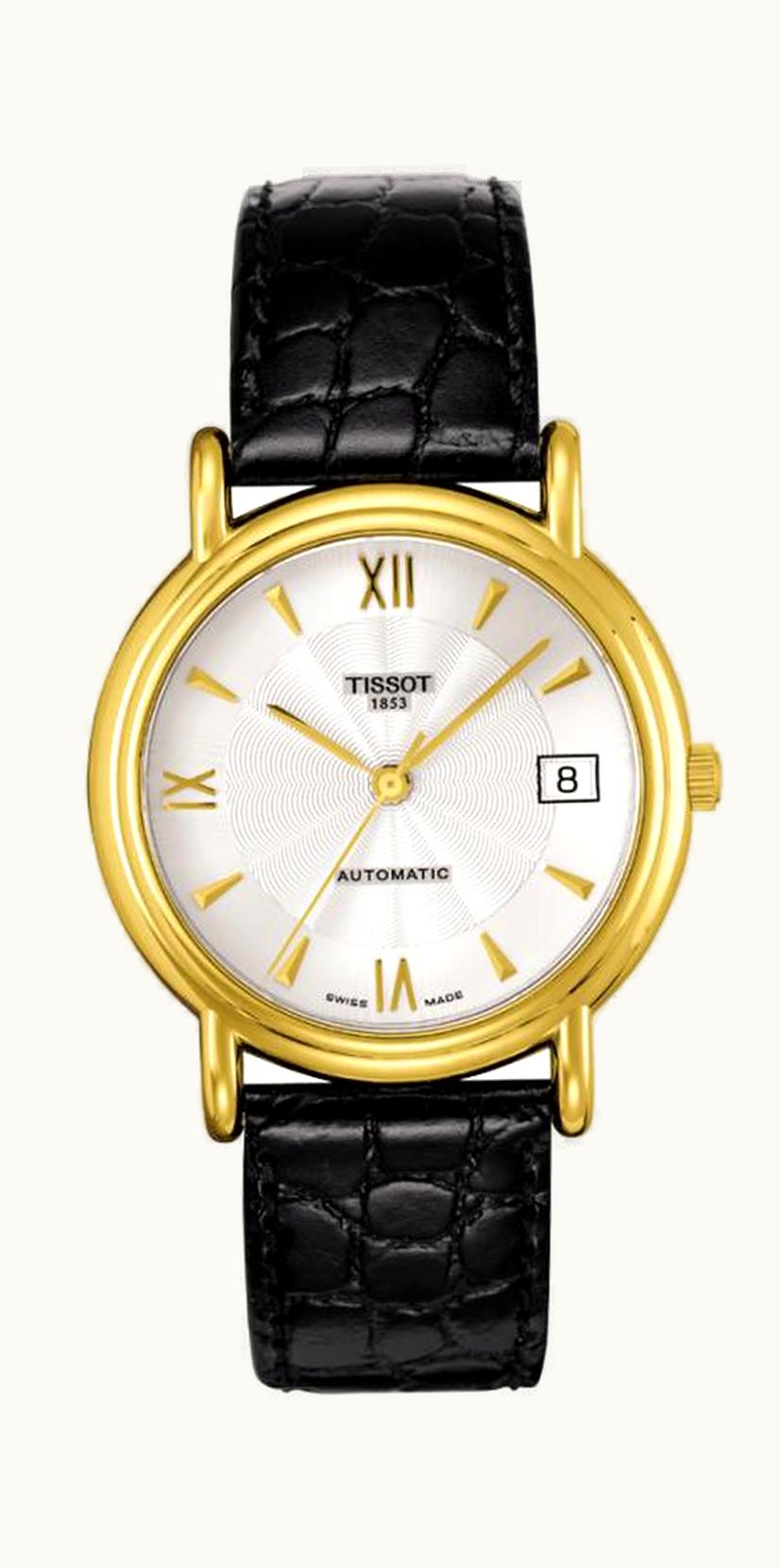 Tissot Carson Automatic 35.5 Yellow Gold / Silver / Strap
