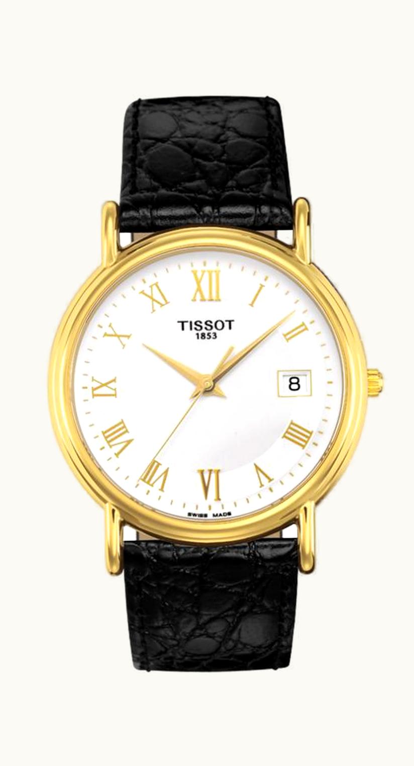 Tissot Carson Quartz 33.7 Yellow Gold / Silver / Strap
