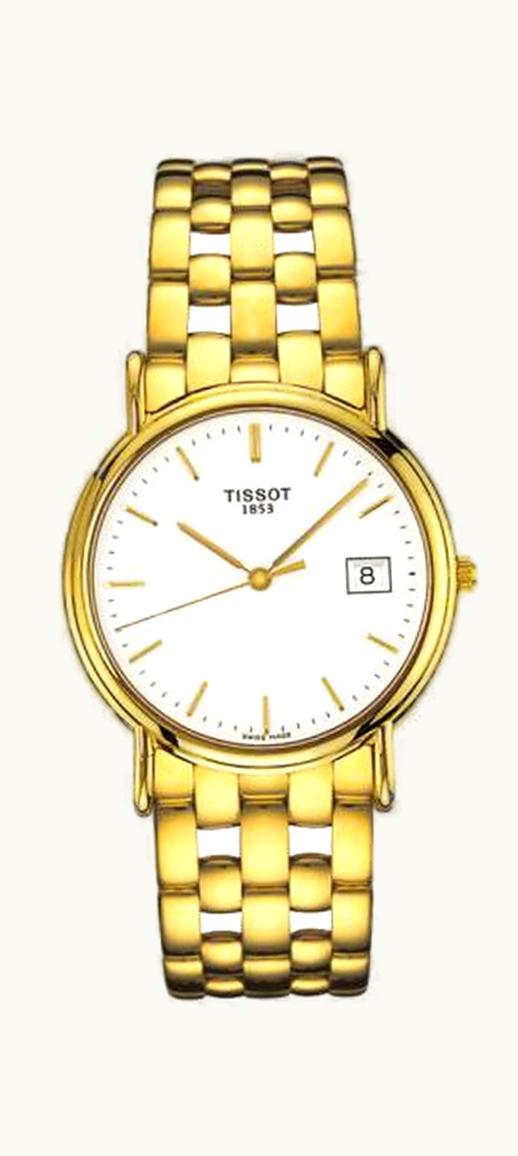 Tissot Carson Quartz 33.6 Yellow Gold / White / Bracelet