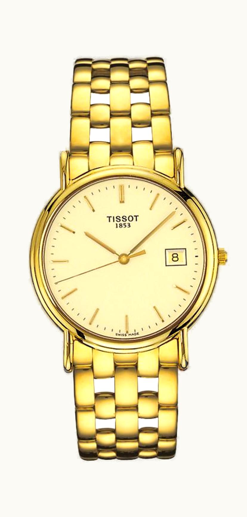 Tissot Carson Quartz 33.6 Yellow Gold / Champagne / Bracelet