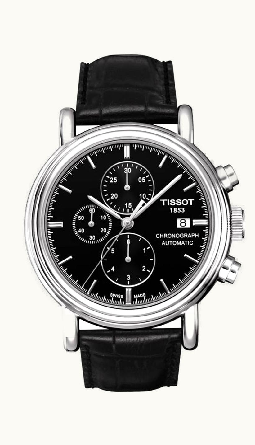 Tissot Carson Chronograph Automatic 42 Stainless Steel / Black / Strap