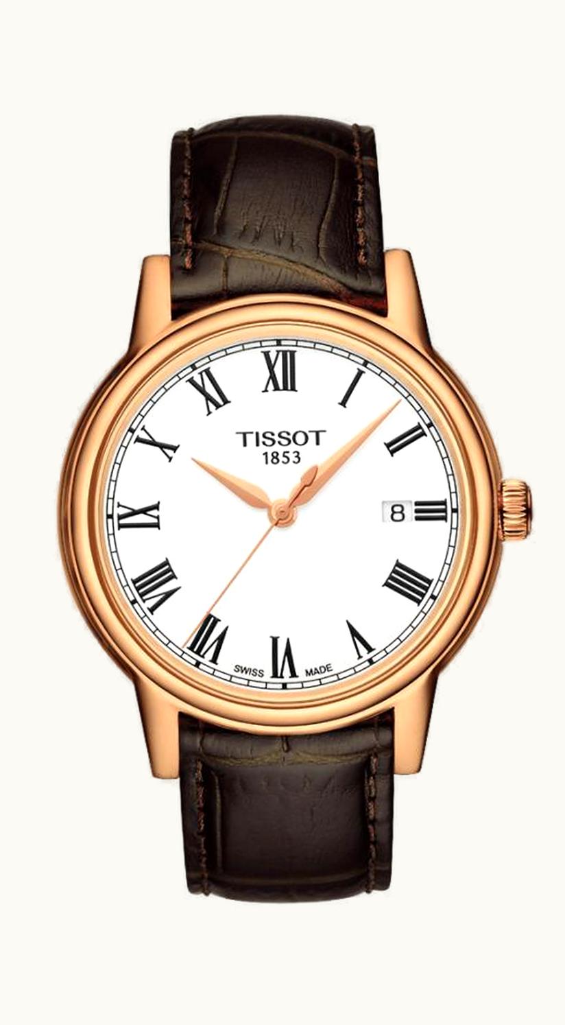 Tissot Carson Quartz 40 Rose Gold PVD / White / Strap