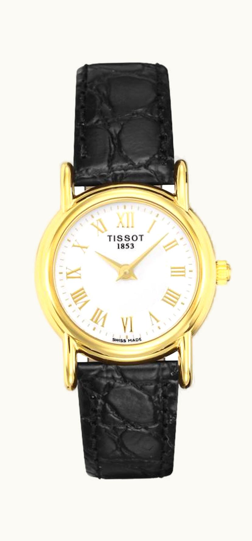 Tissot Carson Quartz 26.8 Yellow Gold / Silver / Strap