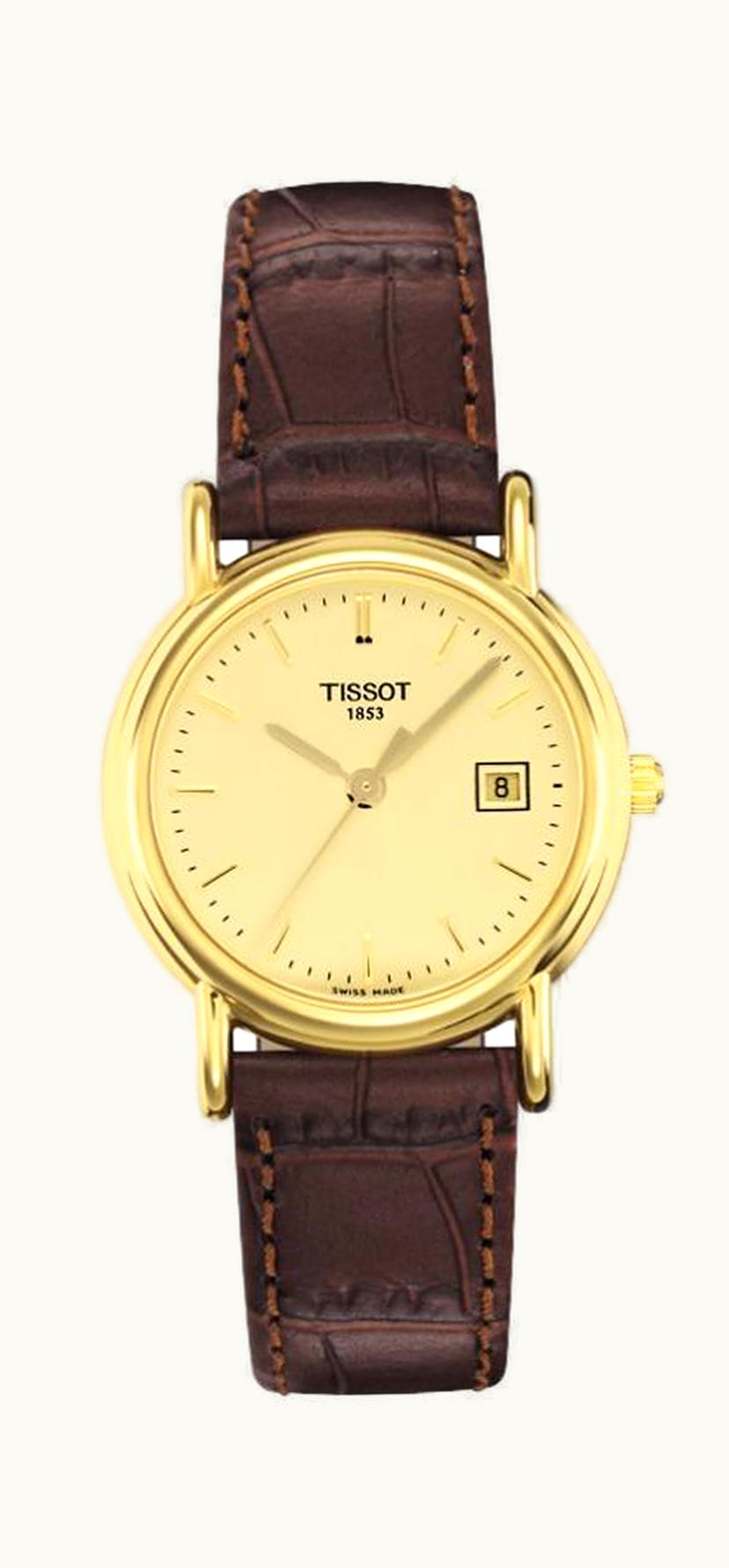 Tissot Carson Quartz 26.8 Yellow Gold / Champagne / Strap