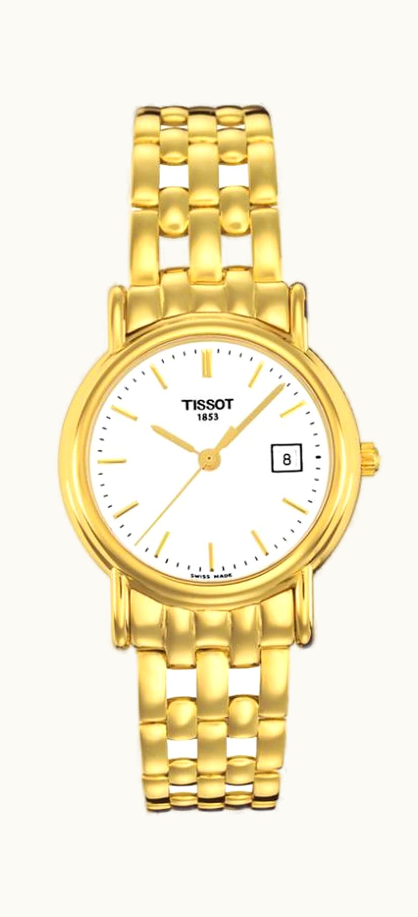 Tissot Carson Quartz 27 Yellow Gold / White / Bracelet