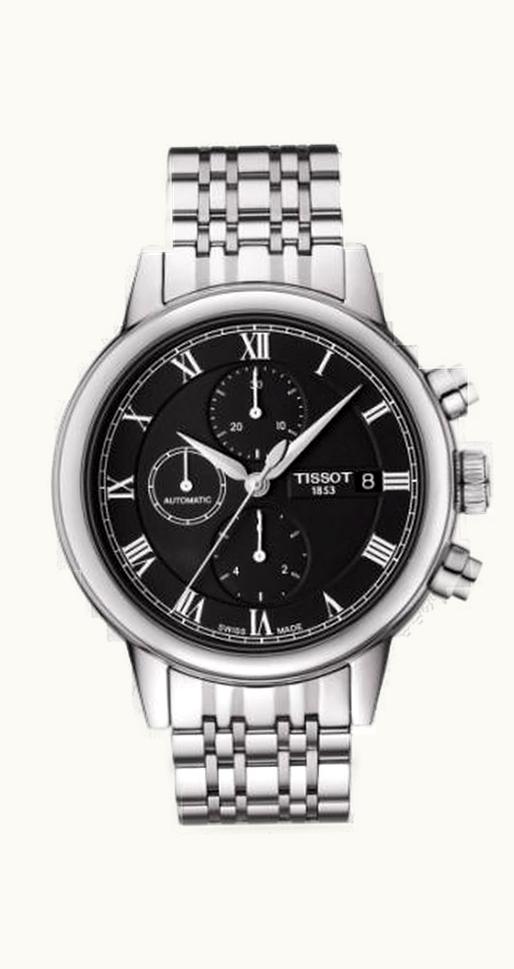 Tissot Carson Automatic Chronograph 42.3 Stainless Steel / Black / Bracelet