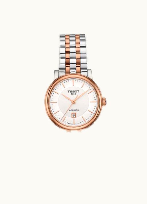 Tissot Carson Premium Automatic 30 Stainless Steel / Rose Gold PVD / Silver / Bracelet