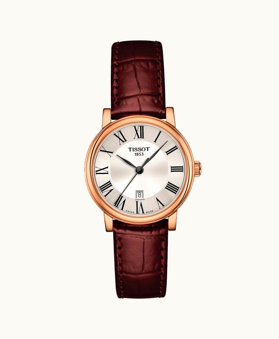 Tissot Carson Premium Quartz 30 Rose Gold / Silver / Strap