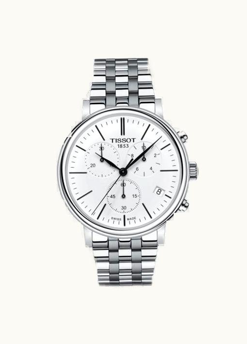 Tissot Carson Premium Chronograph Quartz 41 Stainless Steel / Silver / Bracelet