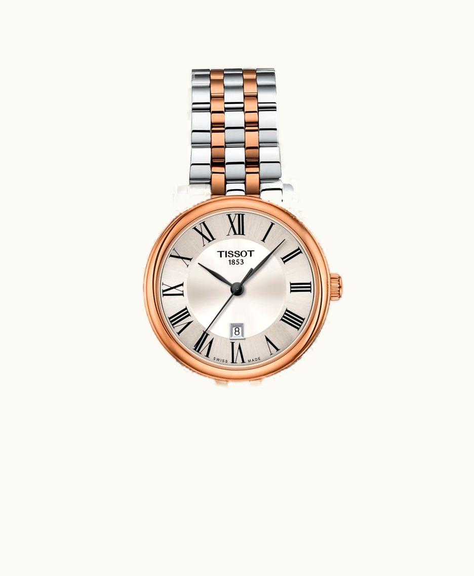 Tissot Carson Premium Quartz 30 Stainless Steel - Rose Gold  / Silver / Bracelet