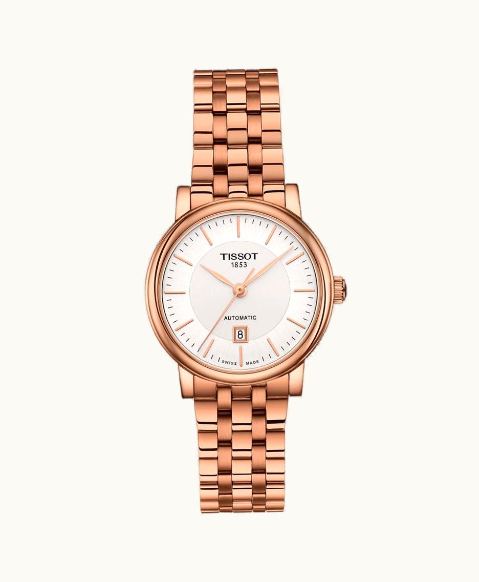 Tissot Carson Premium Automatic 30 Rose Gold PVD / Silver / Bracelet