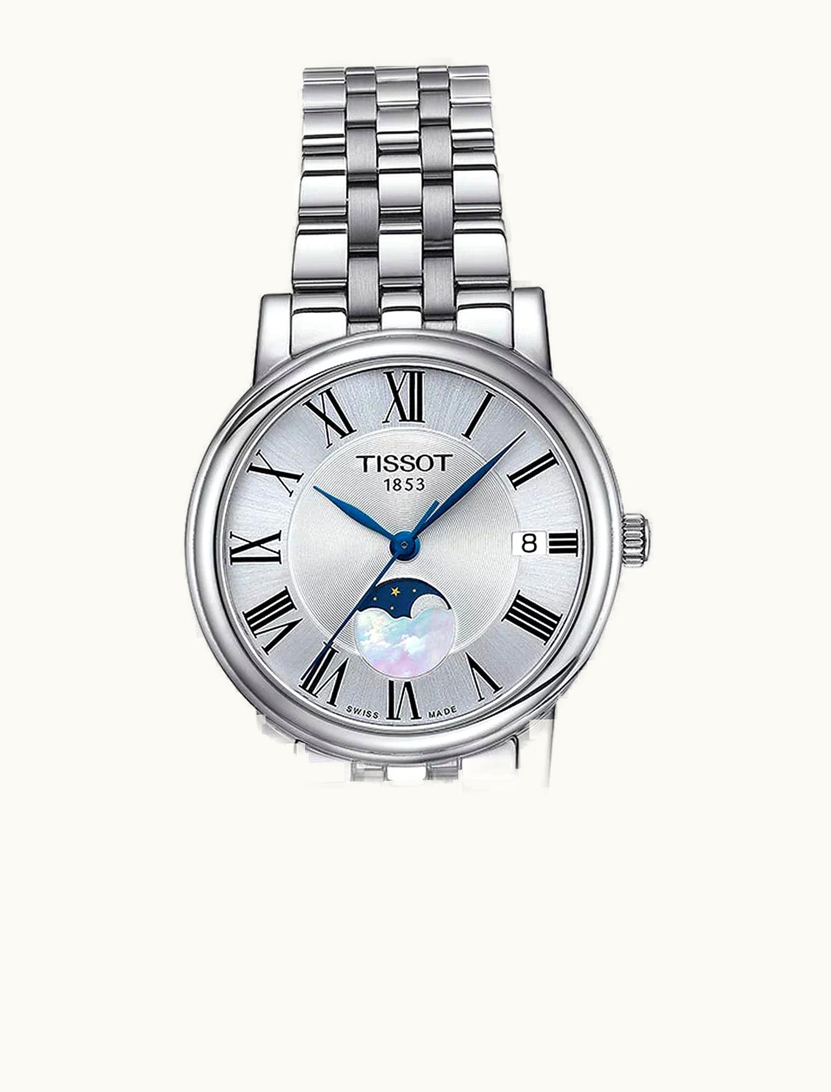Tissot Carson Premium Lady Moonphase Stainless Steel / Silver/ Bracelet