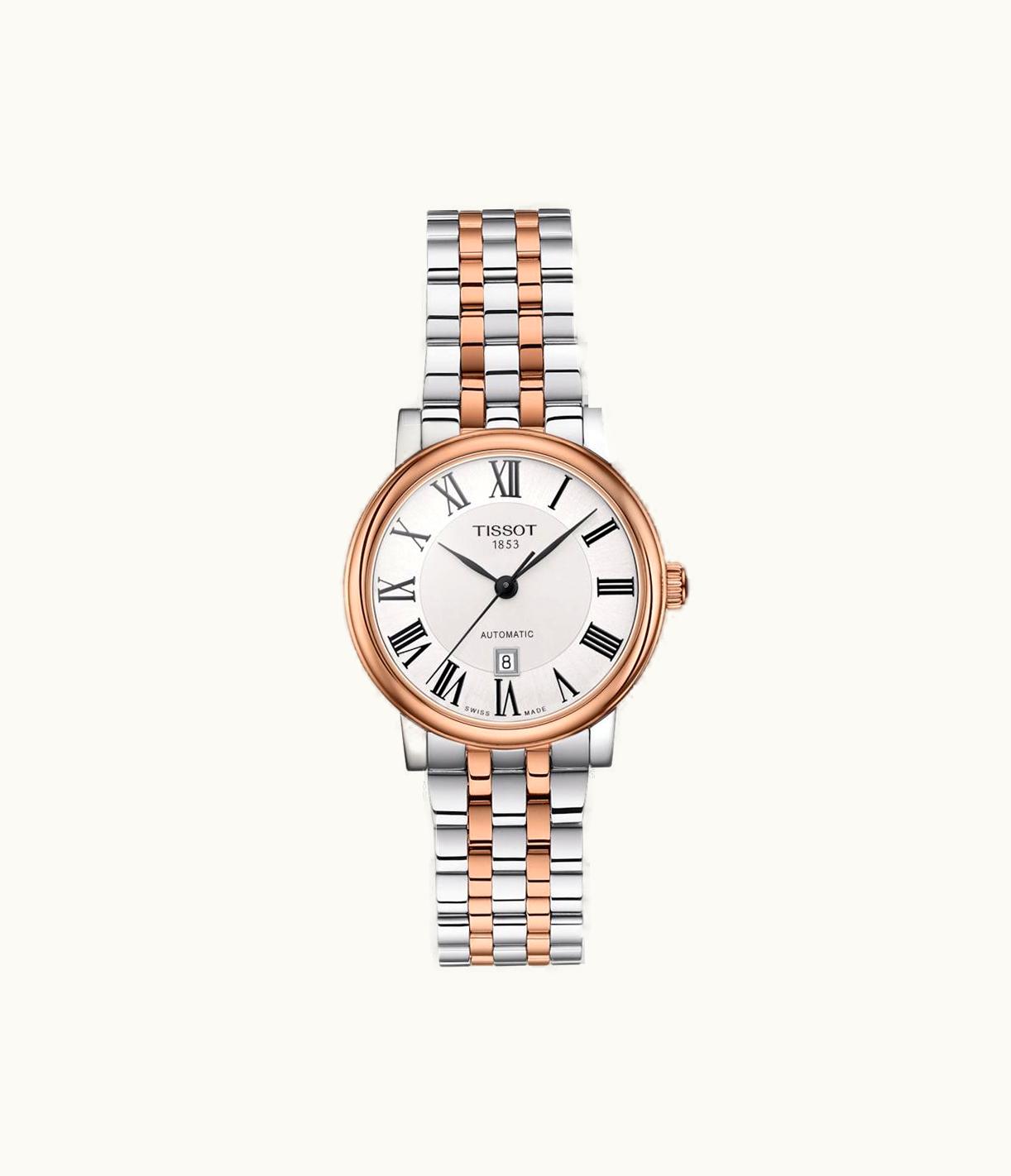 Tissot Carson Premium Automatic 30 Stainless Steel - Rose Gold / Silver / Bracelet