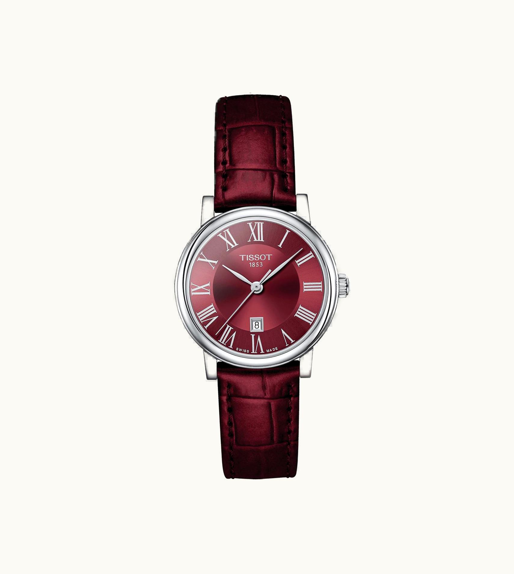 Tissot Carson Premium Quartz 30 Stainless Steel / Burgundy