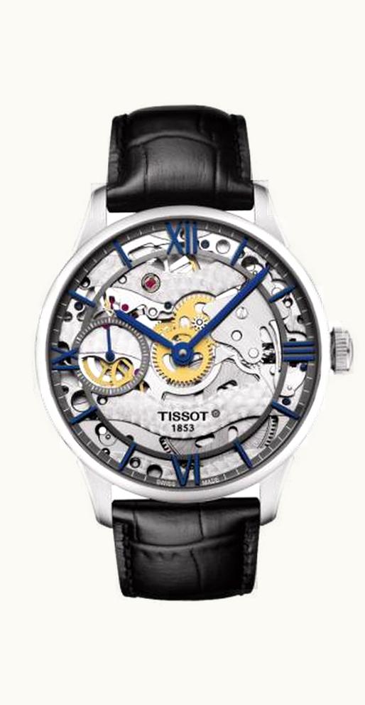Tissot Chemin des Tourelles 42 Stainless Steel / Skeleton / Strap