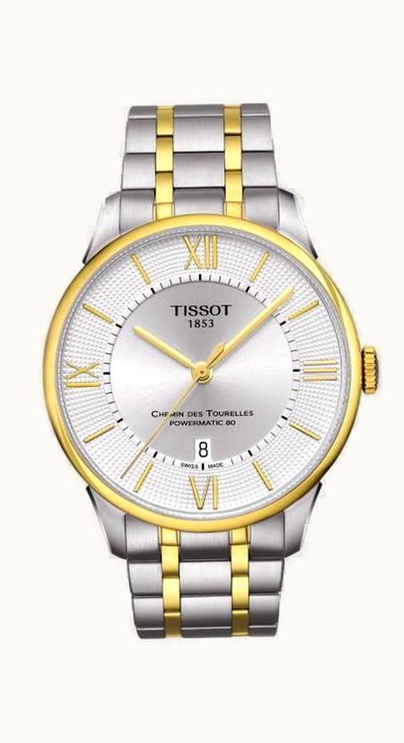 Tissot Chemin des Tourelles Powermatic 80 Two Tone / Silver Roman / Bracelet