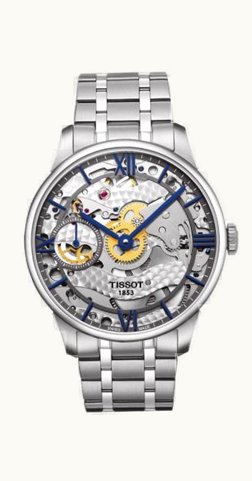 Tissot Chemin des Tourelles 42 Stainless Steel / Skeleton / Bracelet