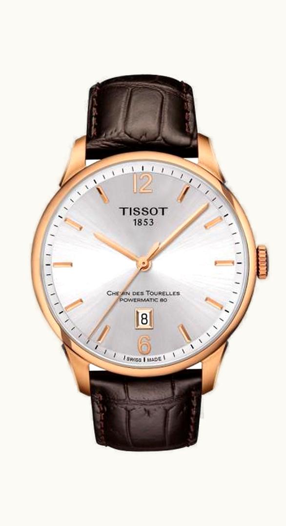 Tissot Chemin des Tourelles Powermatic 80 Rose PVD / Silver