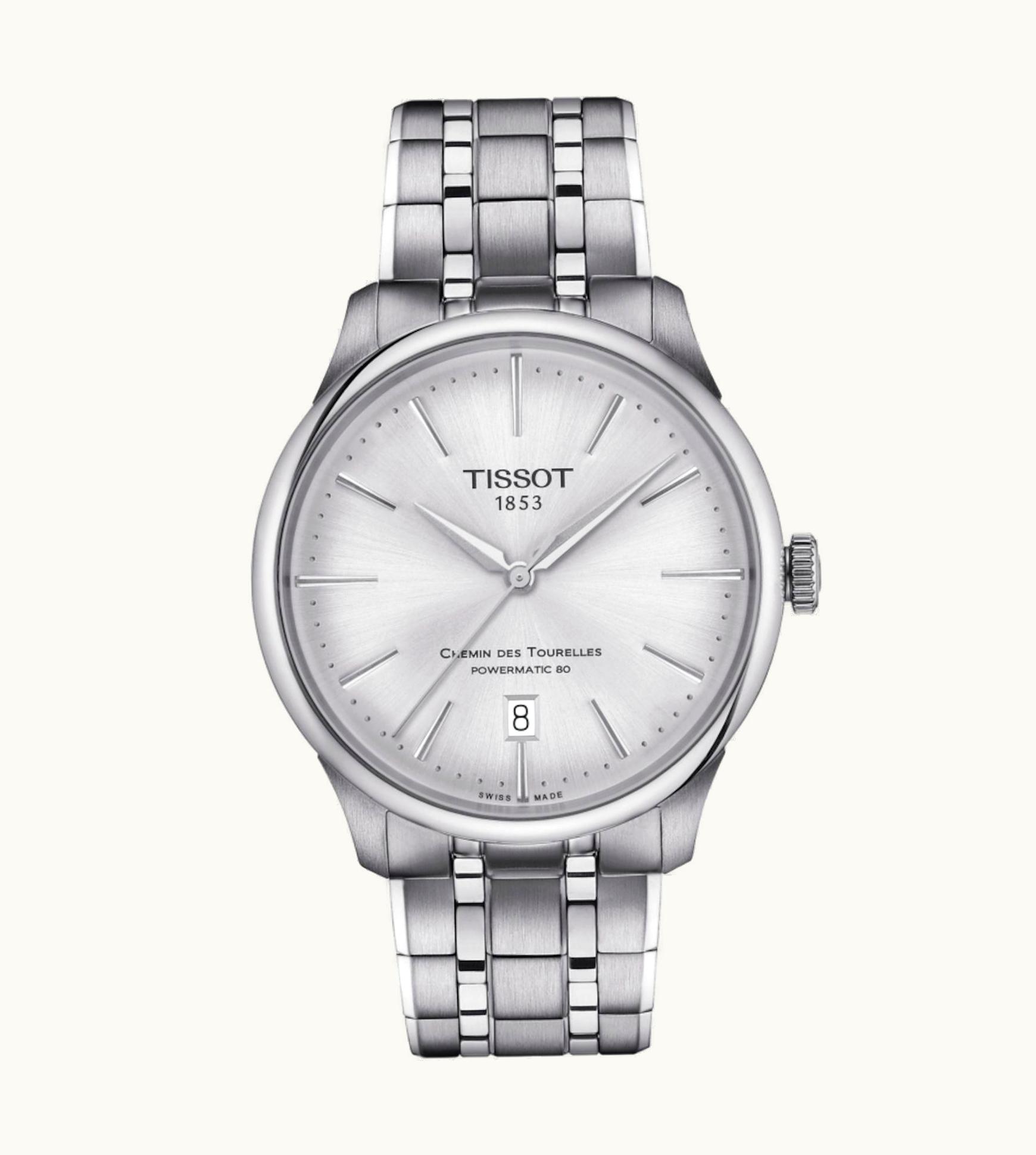 Tissot Chemin Des Tourelles Powermatic 80 39 Stainless Steel / Silver / Bracelet