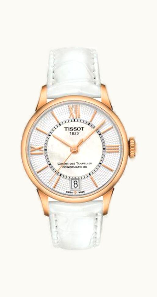 Tissot Chemin des Tourelles Powermatic 32 Rose Gold PVD / MOP / Strap