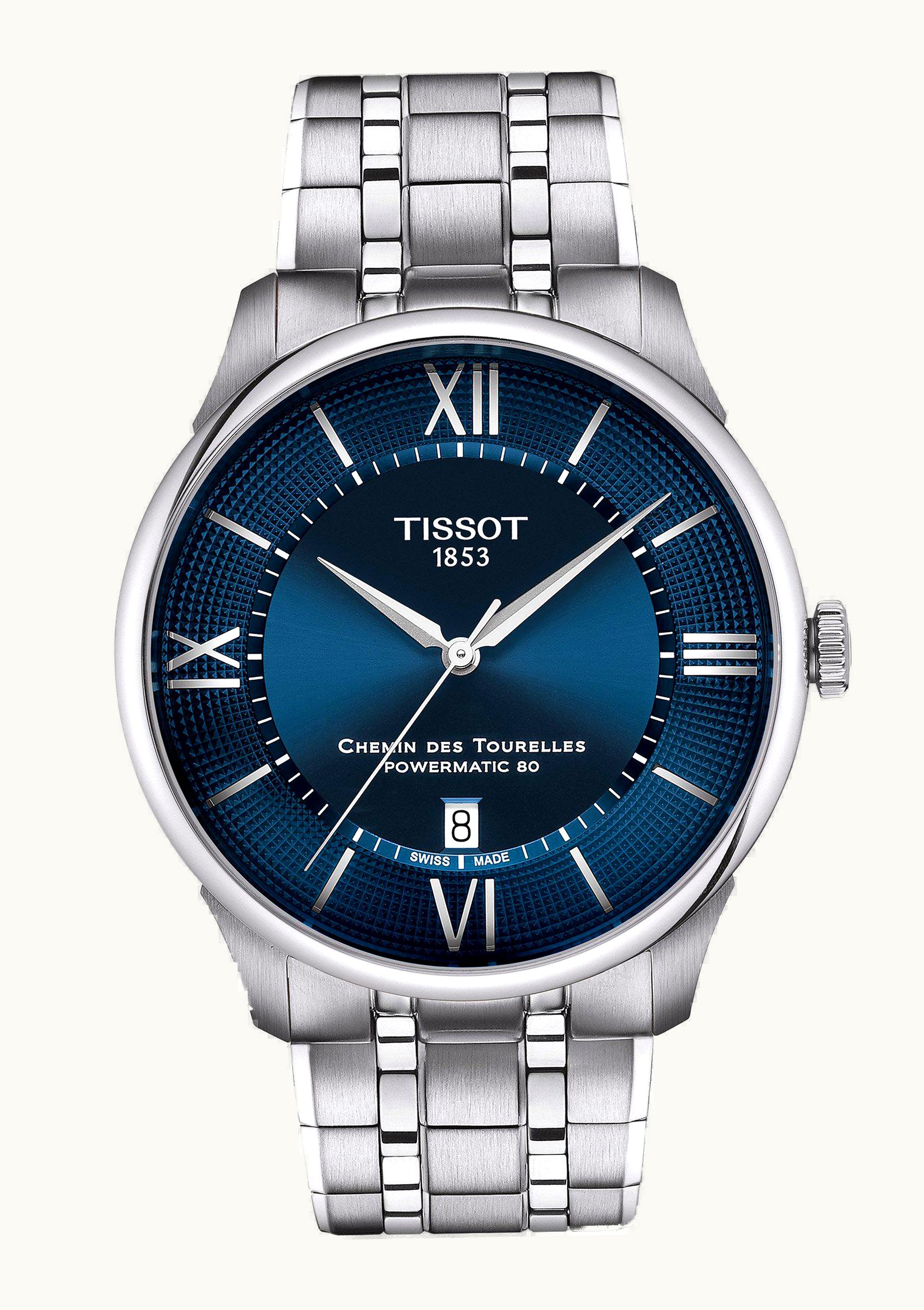 Tissot Chemin Des Tourelles Powermatic 80 42 Stainless Steel / Blue / Bracelet