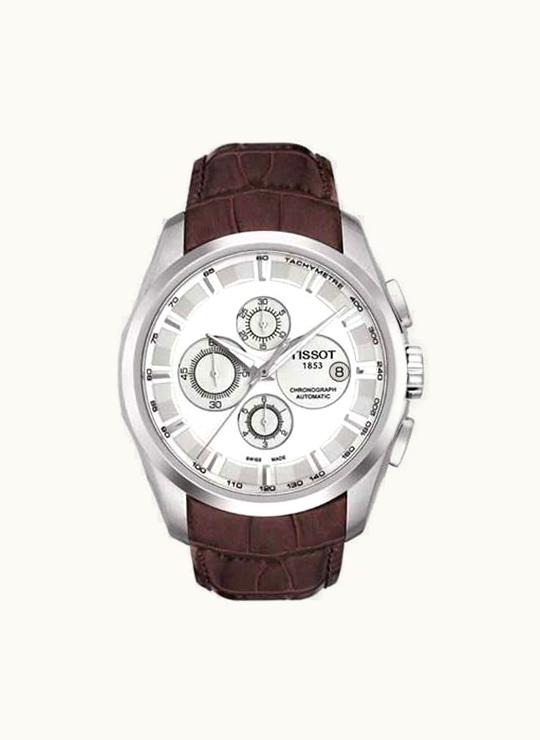 Tissot Couturier Automatic Chronograph Silver / Strap