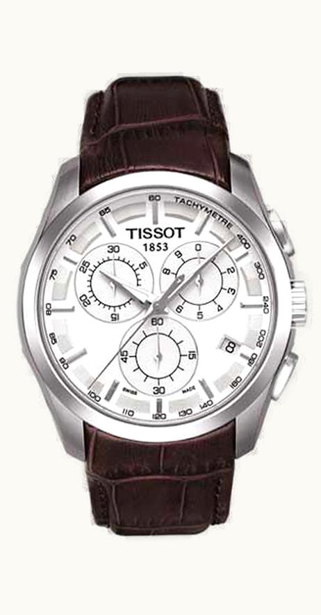 Tissot Couturier Quartz Chronograph Silver / Strap
