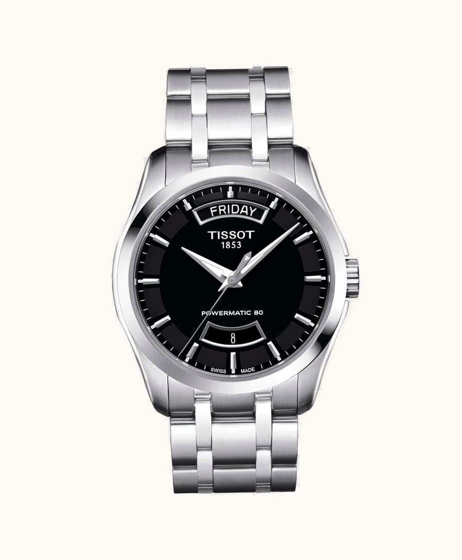 Tissot Couturier Powermatic 80 39 Stainless Steel / Black / Bracelet