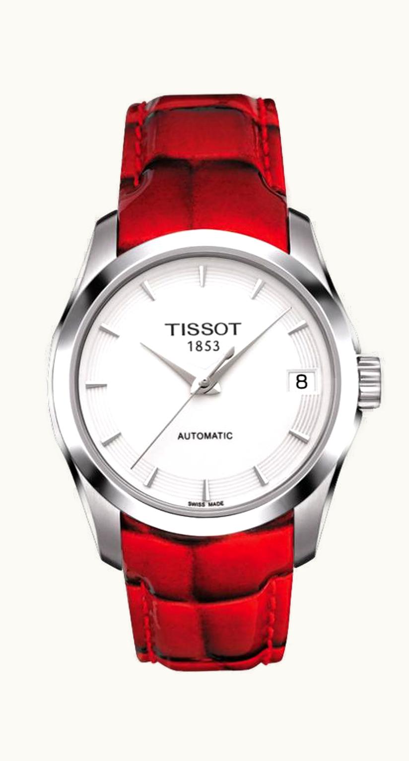 Tissot Couturier Automatic Ladies Red