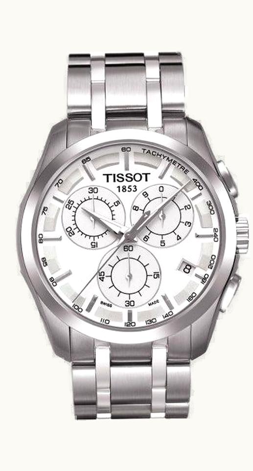 Tissot Couturier Quartz Chronograph Silver / Bracelet