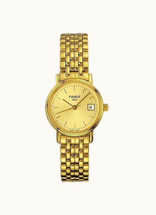 Tissot Desire Quartz 24 Yellow Gold PVD / Champagne / Bracelet